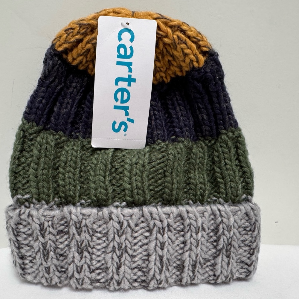 Carter's Multicolor Knit Beanie for Kids Size:4-7Y (NWT)